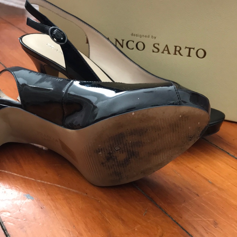 Peep Toe Platform Slingbacks - Picture 2 of 5